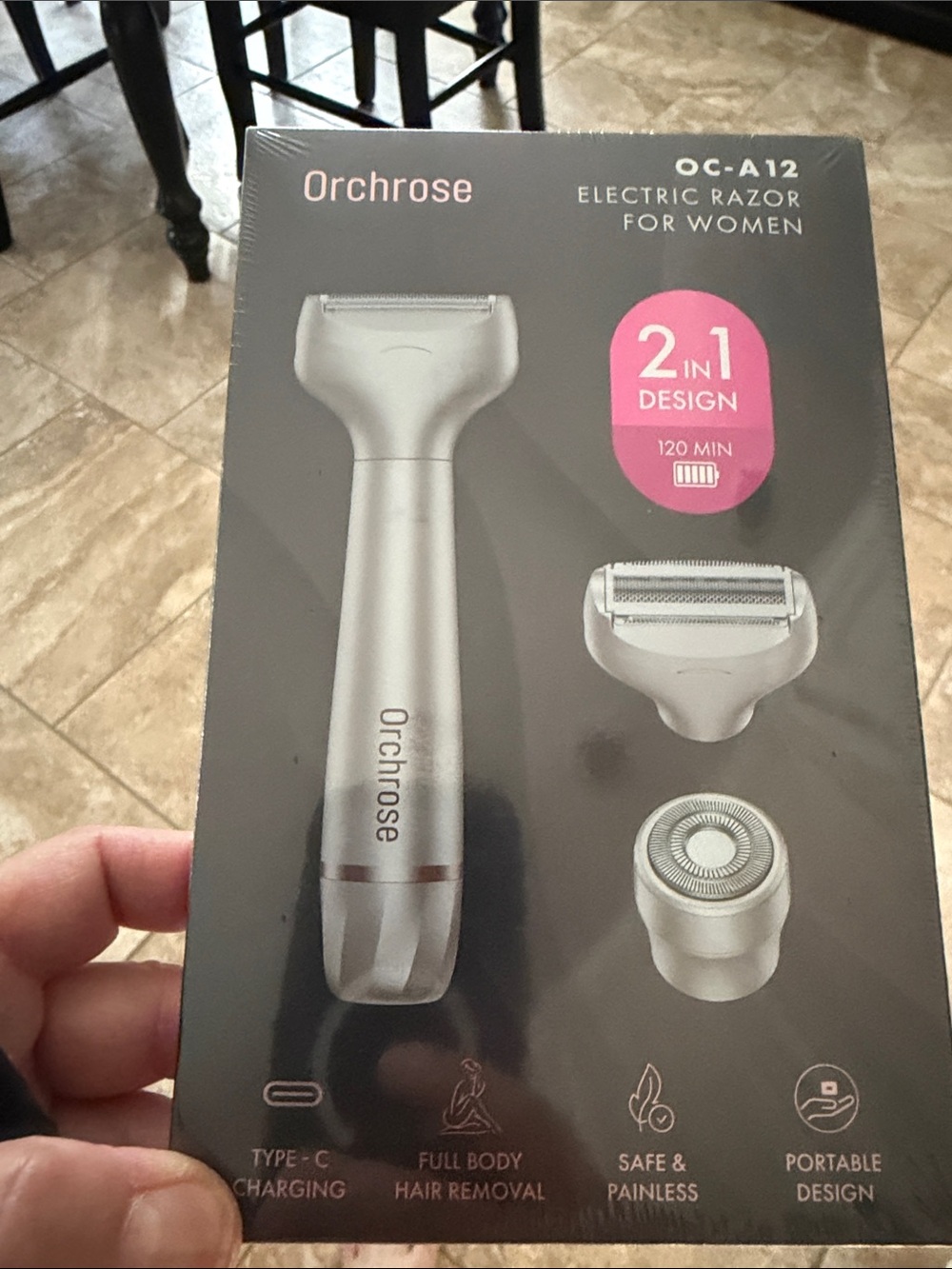 Orchrose OC-A12 Electric Razor for Women - Silver